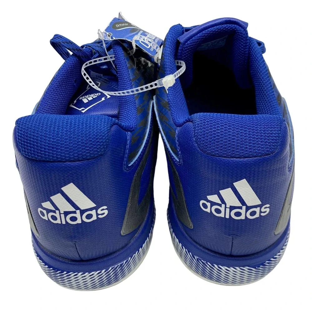 Baseball Cleats Adidas Sz 17 Power Alley 3 Blue Black White & Silver New w/o Box